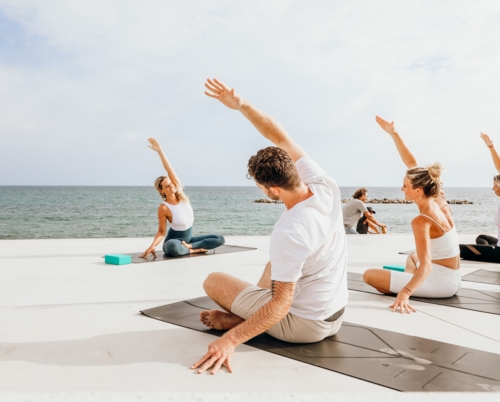 Yoga by the sea